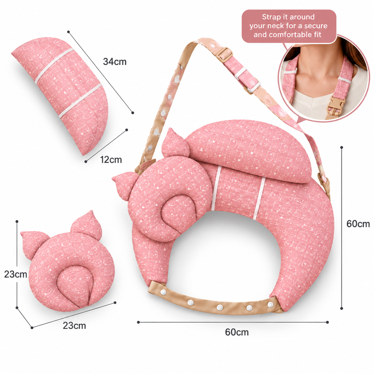 NuzzleNest™ Wearable Nursing Pillow